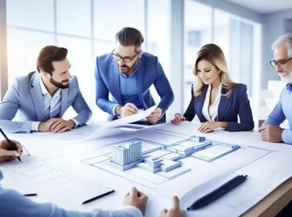 team-reading-blueprints